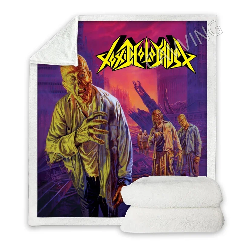 

Toxic Holocaust 3D Printed Sherpa Blanket Rectangle Blanket Home Textiles Fleece Wearable Blanket Throw Blankets Home Decor