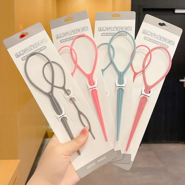 Outils de queue de cheveux, queue de cheval tressée, facile à utiliser, outils de coiffure pour bricolage pour femmes 1
