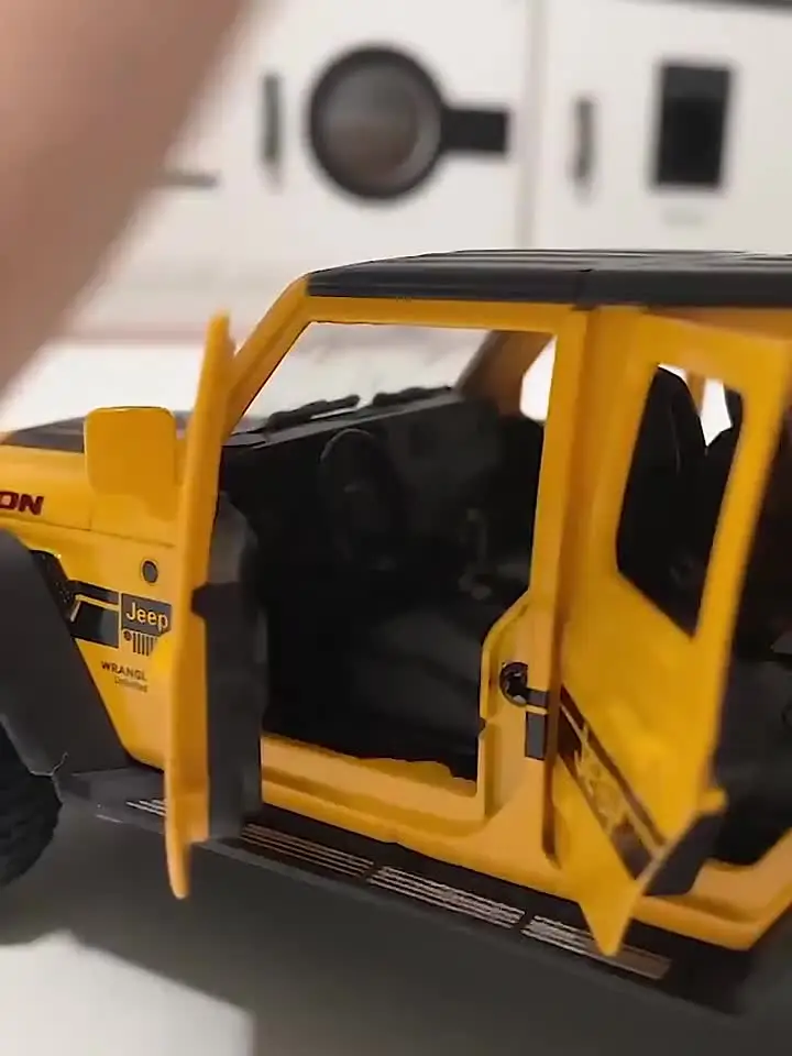 YCNXEB Jeep Wrangler Rubicon Modell 1:22 - Metall Modellauto Mit Sound & Licht