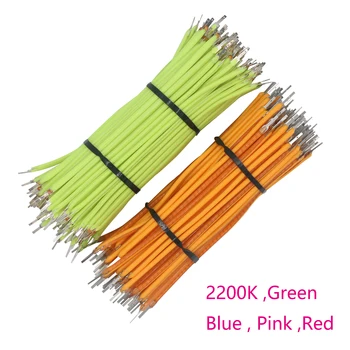 다이오드 장식 램프 아트 필라멘트 핑크 LED 전구 액세서리, 유연성 60mm, 80mm, 95mm, 130mm, 145mm, 185mm, 260mm, 300mm, DC3V, 10 개