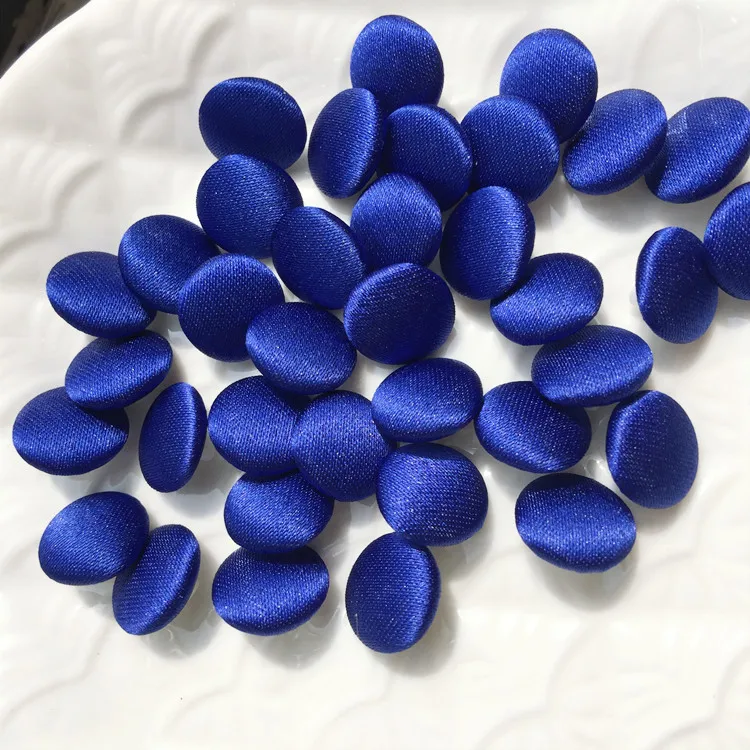 1Set (50PCS Buttons and 50 Buttonhole) Colorful Colors Satin Cloth Button Buttonhole Wedding Dress Back Handmade Diy Accessories 