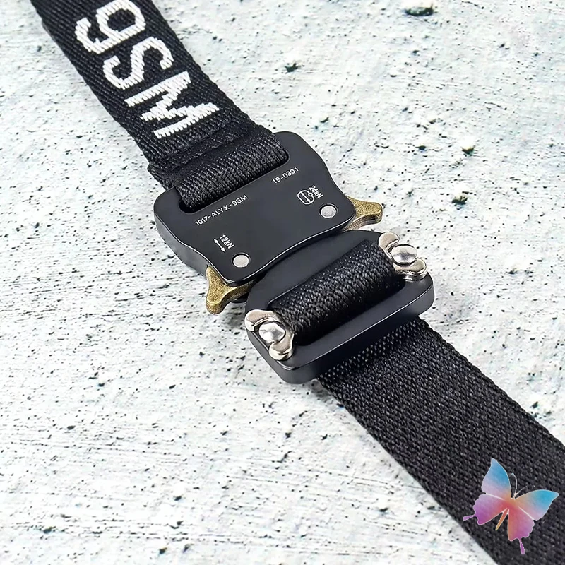 High Quality Woven Letter Logo 1017 ALYX 9SM Belt Functional