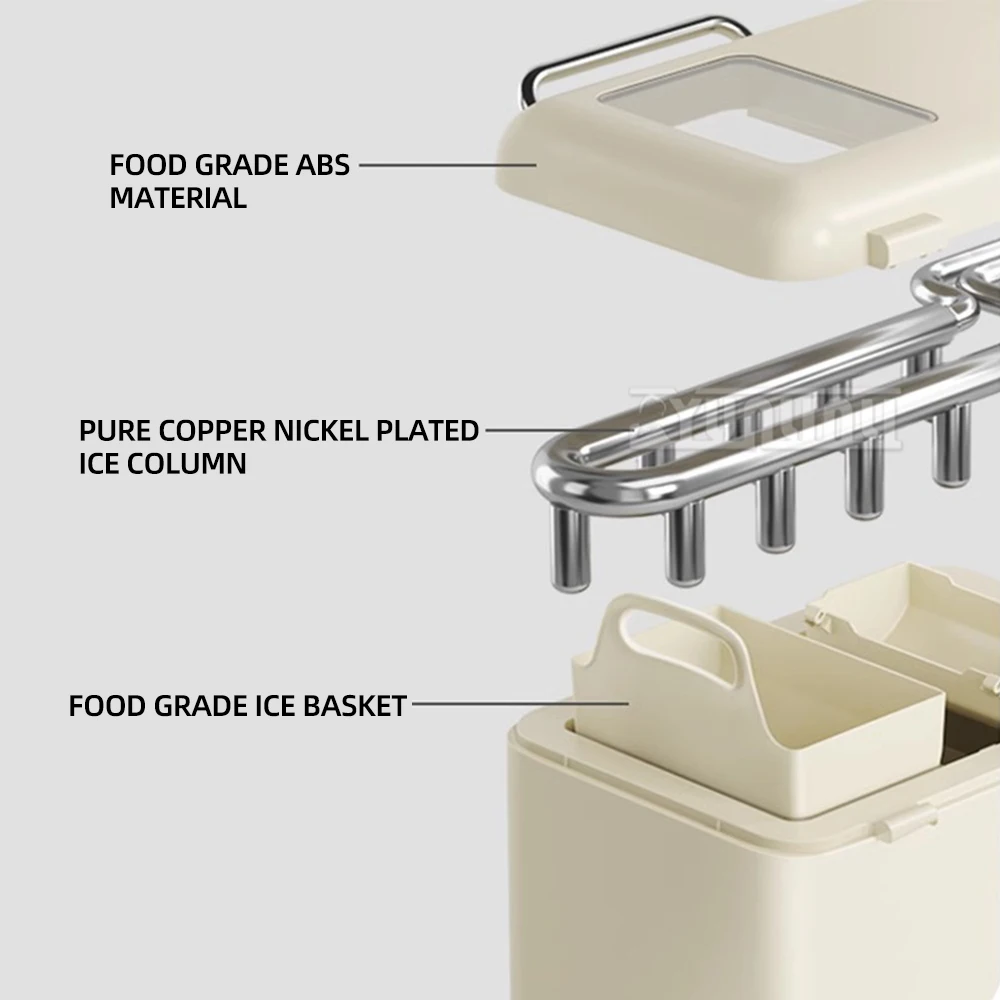 Household Chewable Pellet Ice Machine Portable Mini Ice Maker Machine Bar Party Maquina Para Hacer Hielo 3