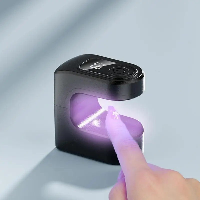 미니 UV LED 네일 램프 빠른 건조 젤 폴리쉬 경화 램프 LCD 디스플레이..