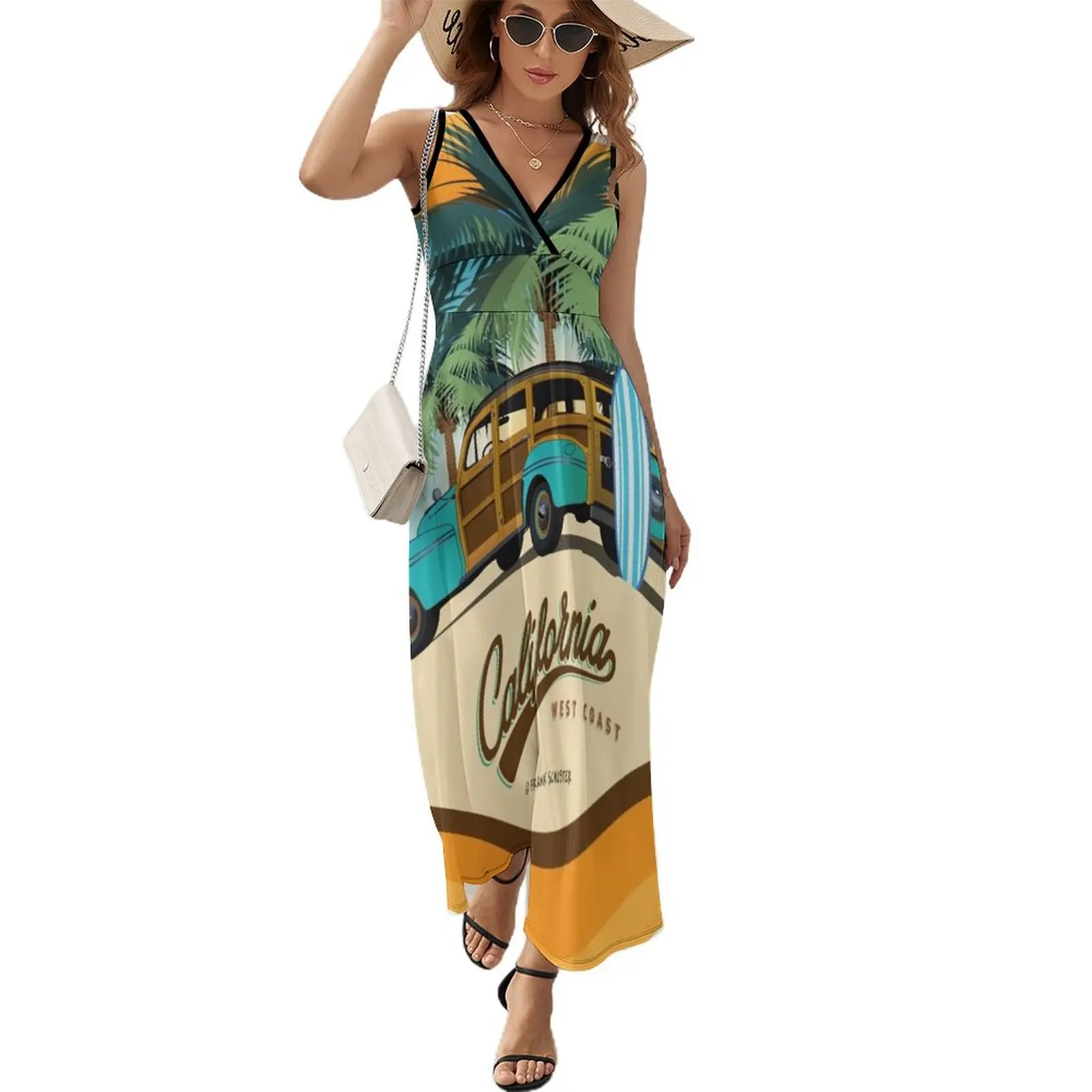 

Woody Woodie Gone Surfing California Lite Sleeveless Dress Long veiled dresses luxury evening dresses for women 2024 cute dress