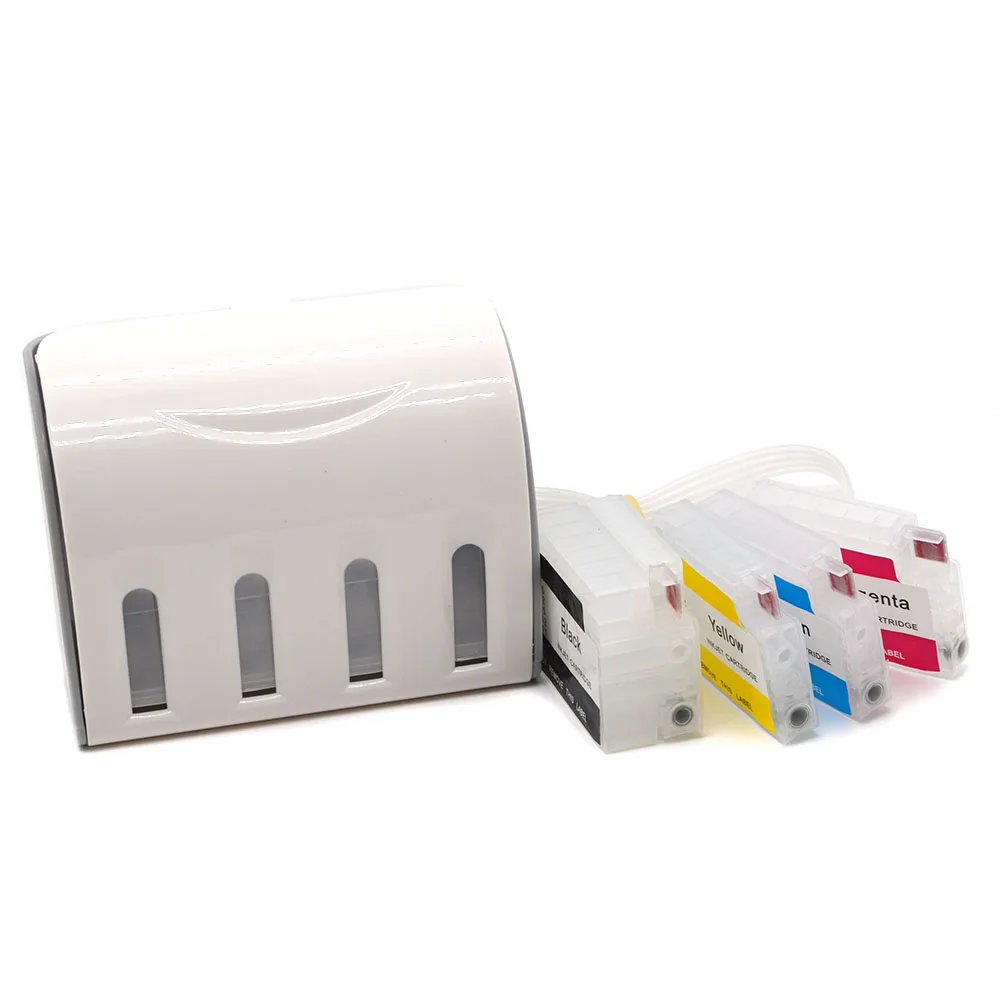 HP Designjet T120 T520 프린터용 리필 시스 잉크 시스템, 자동 리셋 칩 포함, HP711 HP711XL, 4 색