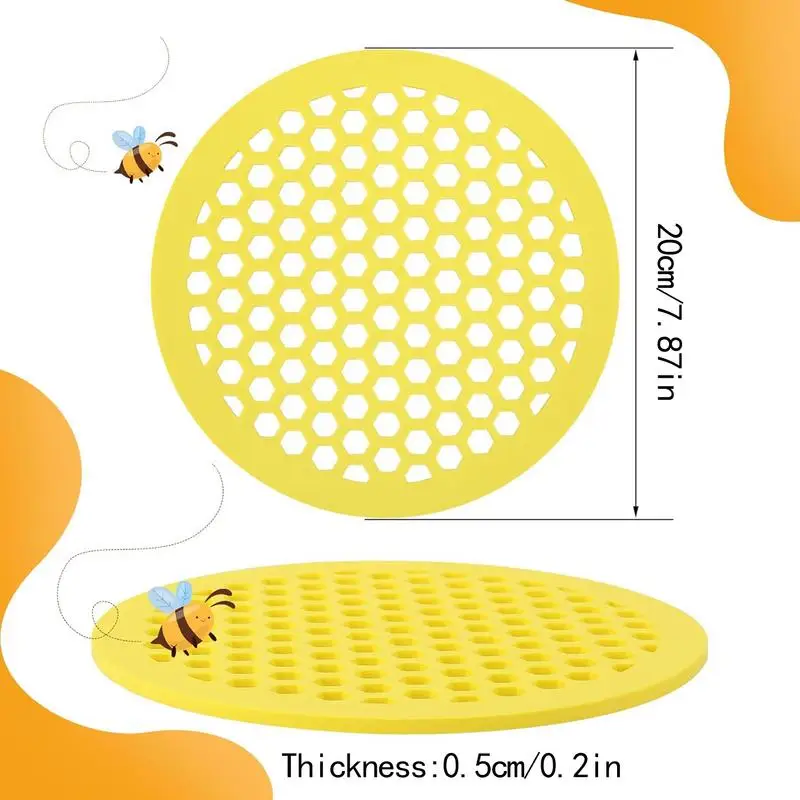 Floating Bee Waterer Bee Watering Feeder Station Honeycomb Feeder Drinker Island Tray for Outdoor Garden Thirsty Pollinators beekeeping tools,beekeeping accessories,bees water feeder