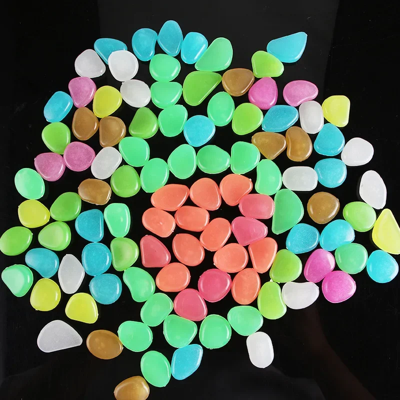 Colored Glow-in-the-dark Stone Garden Fish Tank Artificial Luminous Colored Goose Fluorescent Glow-in Stone Garden Decoration