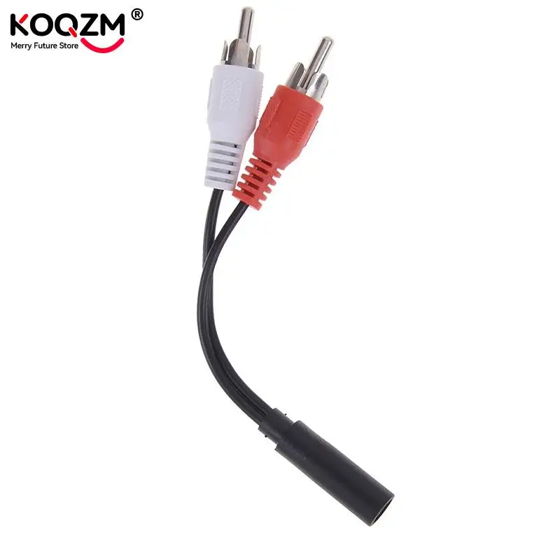 Cavo Adattatore Da 2 RCA Maschio A Jack 3.5 Mm Femmina – Convertitore Audio Per Cuffie, Modello 22636
