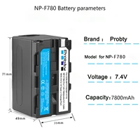 7800mAh NP-F780 NP-F770 NP F770 NP F750 NP-F750 Battery for Sony NP F970 F960 5