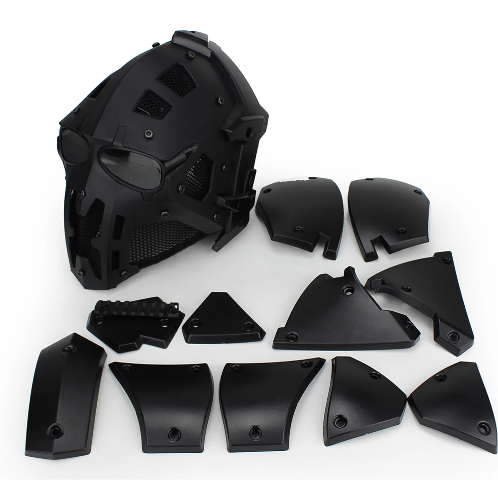 LOOGU Fast BJ Tactische helm met pads en zijrails, valhelm voor vrije tijd, outdoor, paintball, vechthelm