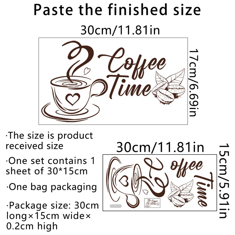 Hot Coffee Cup Vinyl Quote Restaurant Kitchen Removable Wall Stickers Diy Home Decor Wall Art Cafe Time Mural