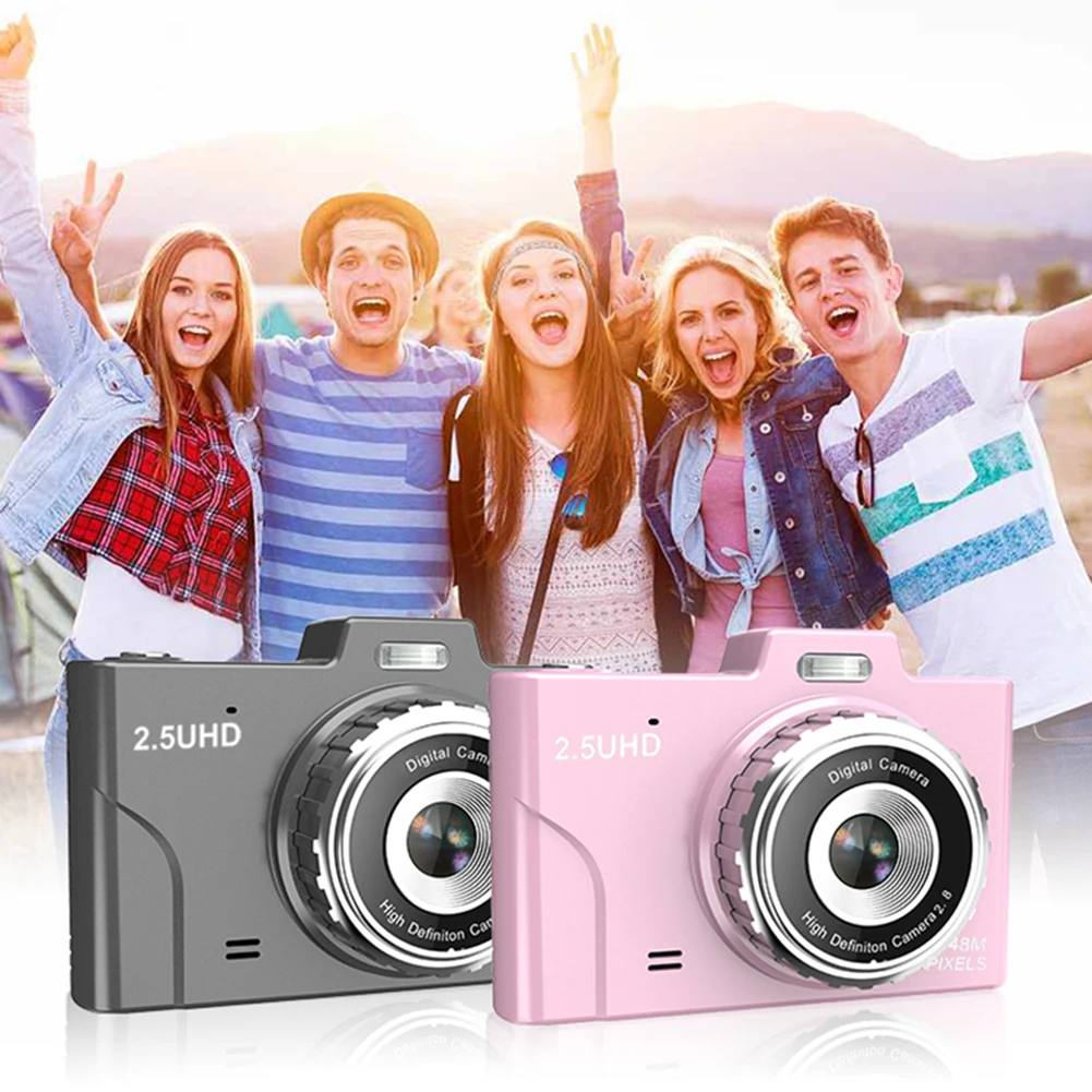 디지털 줌 사진 카메라, CCD 카메라, 2.8 인치 화면 디스플레이 카메라, 8X 비디오 카메라, HD1080P 48MP