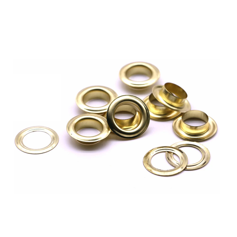 Eyelet Grommet Ring 30sets/pack(Outer diameter)22mm (internal)14mm (high)4.5mm metal grommets gold Blank holder eyelet 12mm eyelet