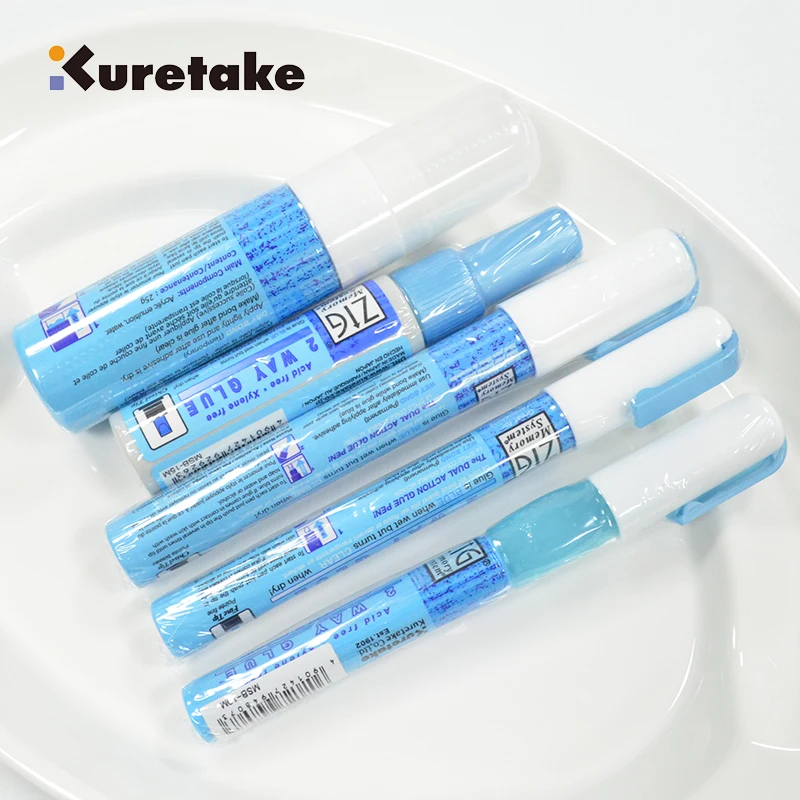 Glue Pen Zig Kuretake Memory System 2 Way Japan 1mm 2mm 4mm 15mm DIY