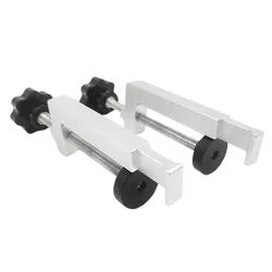 Adjustable Guide Rail Bracket for Woodworking - Routing Jig Frame for Trimming, Milling, and Engraving (2pc G Clamp)