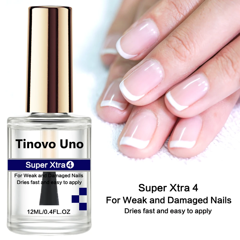 Tinovo Uno Super Xtra Nail Polish Top Coat Fast Dry Bright Oil Finish Natural Normal Nail Strengthener Manicure Varnish Lacquer 2