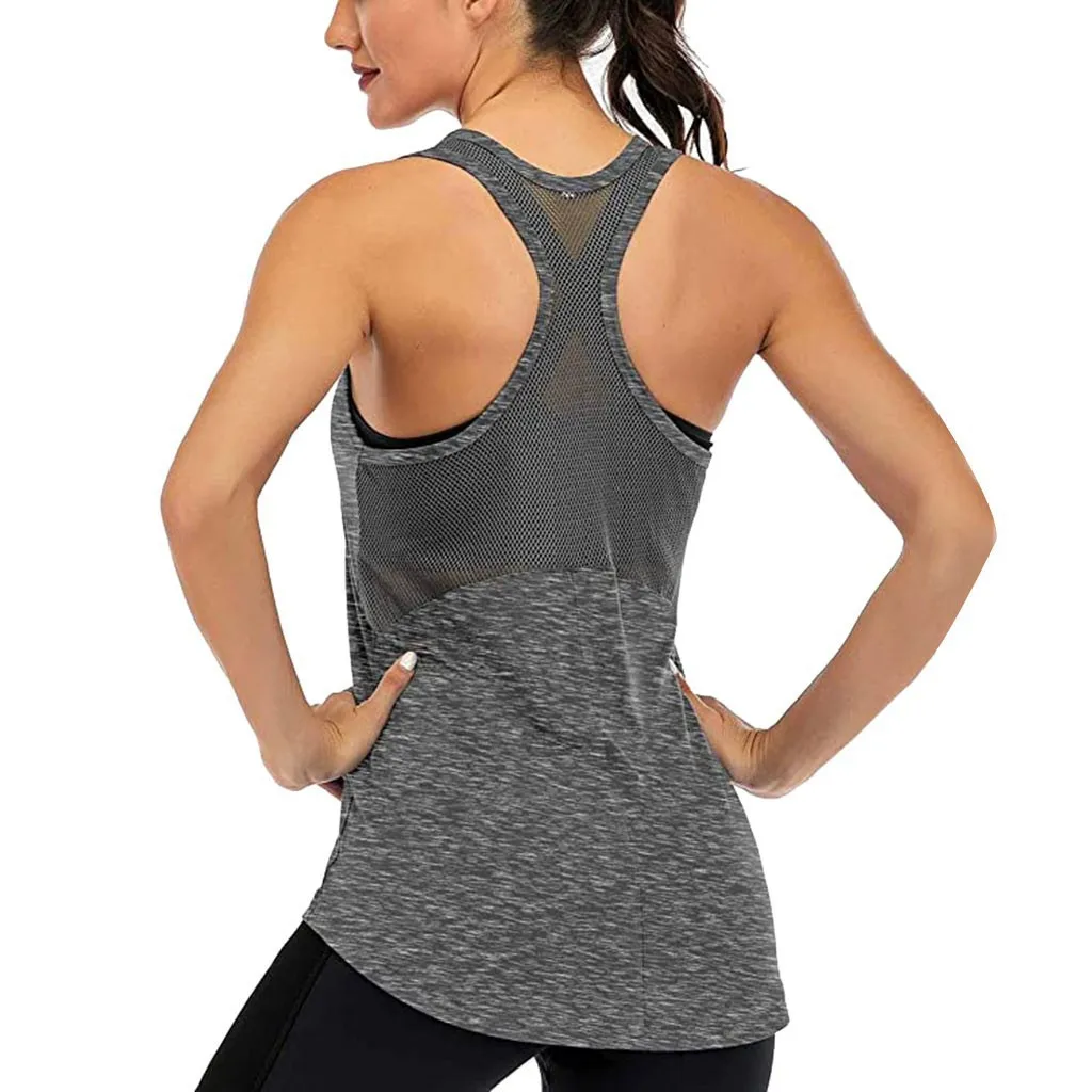 

Women Running Shirts Sleeveless Gym Tank Tops Women's Sportswear Quick Dry Breathable Workout Tank Top Yoga Shirt