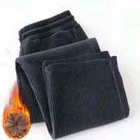 Retro Warm Casual Men's Long Pants 2025 Autumn Winter Faion Simple  Color Fce Straight Leg Pants Trendy Youth Sle