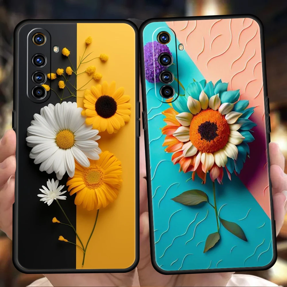 Sunflower Shockproof Silicone Phone Case – Durable TPU Protective Cover