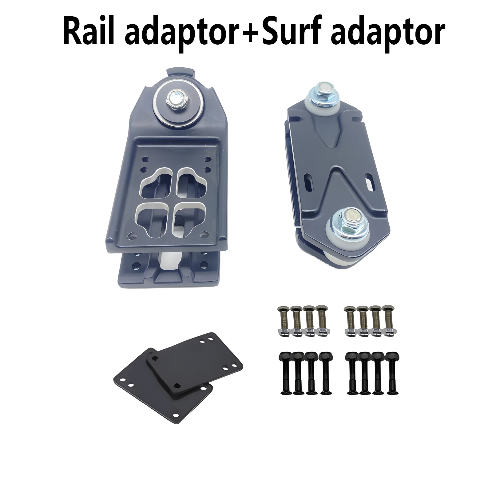 New Arrival Black Bundle-Both Surf Adapter Rail Adapter Rail Adapter Surfskate Truck Fits Any Board Surf Skateboard