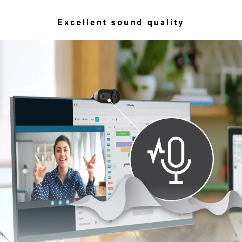 Logitech Brio 90 HD 1080p webcam with automatic light balancing, integrated privacy shutter, and built-in microphone Webcam