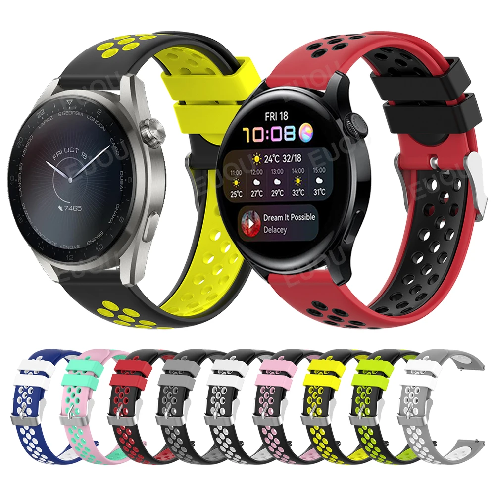 Cinturino Sportivo In Silicone Colorato Per Huawei Watch 3 46Mm/Gt 2 Pro/Honor Magicwatch 2/Es Sostituisci Cinturino Da Polso