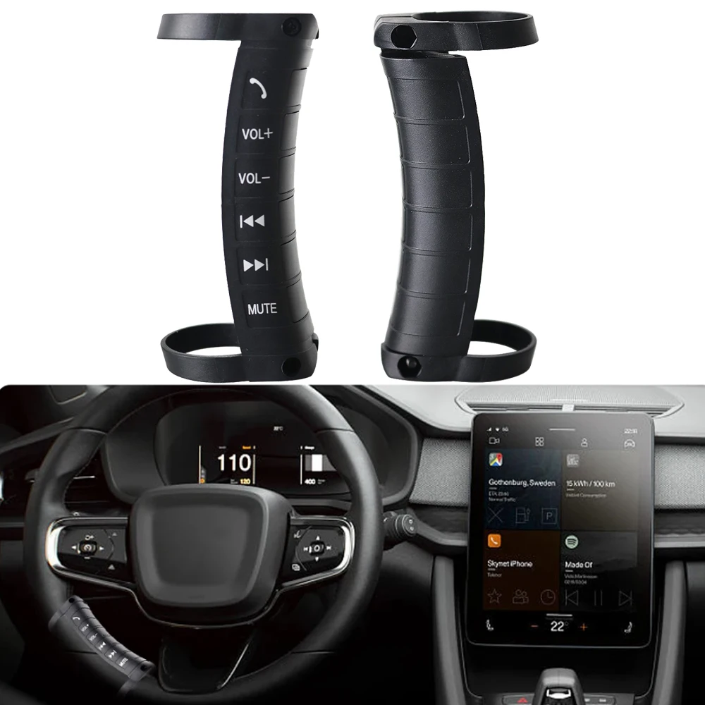 Controllo Del Volante Pulsante Remoto Wireless Per Autoradio Risposta Del Volume Musicale Multifunzione Hang Up Controller Wireless Del Telefono