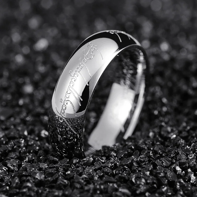 

3D Carved Refined Wedding Ring Lovers Women Men Fashion Jewelry Wholesale