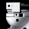 Universal Flat Jaw Precision Vise, size 2 to 3 inches, 360° Rotation Adjustable angle, Vertical tilt up to 50°, Accuracy ±0.005m 5