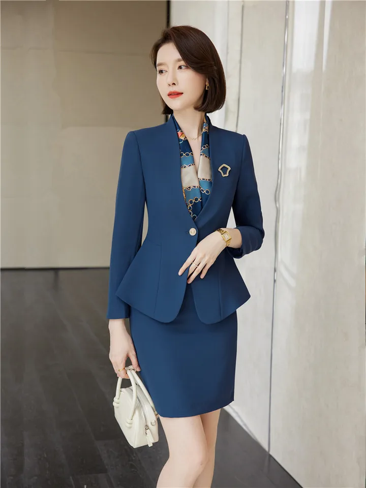 Completo Elegante Due Pezzi Da Donna - Top Maniche Lunghe E Pantaloni A Gamba Larga, Casual Lavoro, Taglie Forti