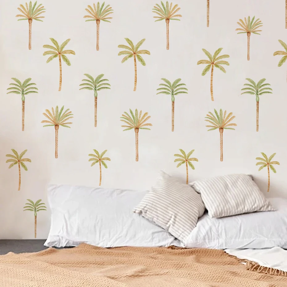 Boho Coconut Palm Tree Wall Sticker For Children Baby Girls Boys Room Nursery Wall Art Decals Vinyl Kids Bedroom Home Decor for wall stickers,luminous wall stickers,vinyl decal stickers,children room decoration