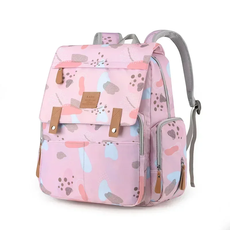 Mommy Bag Nylon Printed Fashion Multifunctional Mother and Baby Bags Walking Baby Travel Large Capacity Mom Bag Diaper Bags Bebe