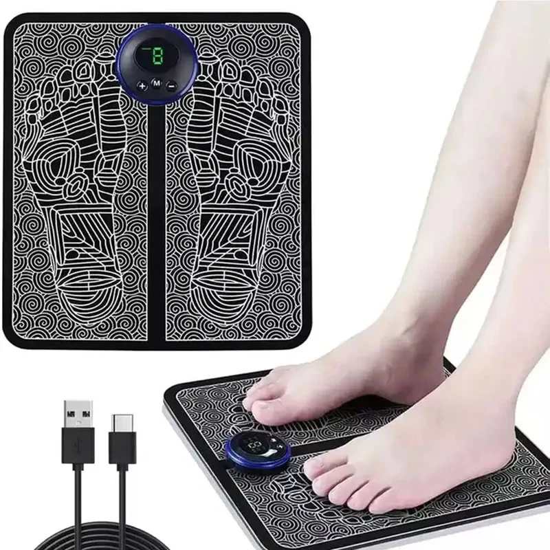 

EMS Electric Foot Massager Pad Portable USB Home Use Pedicure Foot Massager Mat Improve Blood Circulation Relief Pain Relax Feet