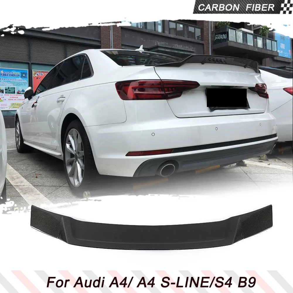 

Спойлер для багажника Audi A4 B9 Sline S4 седан 2017-2020 из углеродного волокна