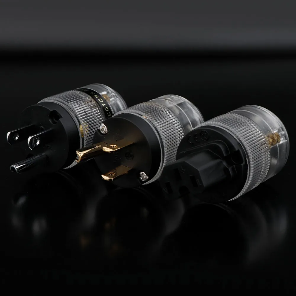 Preffair Gold/Rhodium Überzogene Audio grade UNS Power Stecker UNS AC Power stecker Weibliche Power Stecker – Detail 7