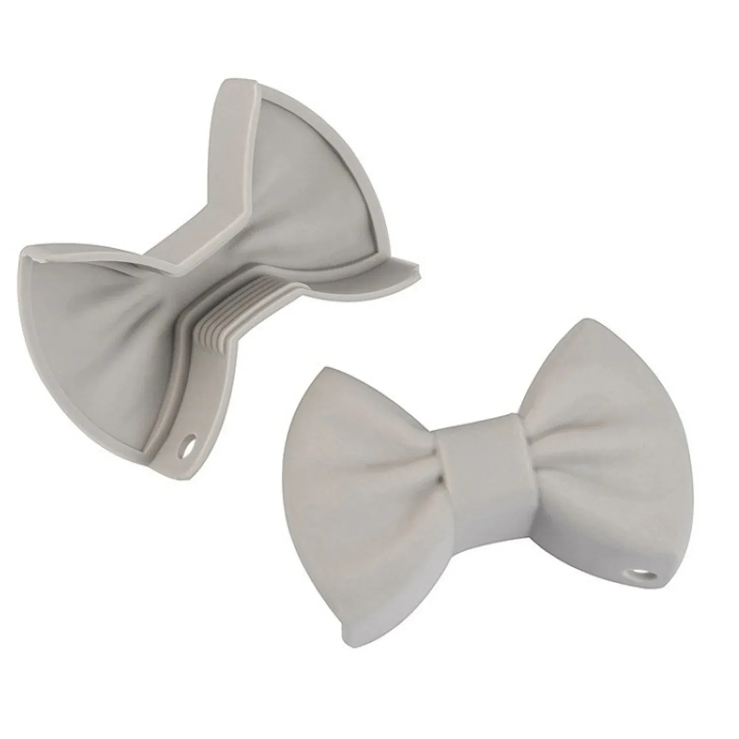 2pcs Silicone Oven Mitts Creative Bow Shape Oven Gloves Heat Resistant Pot Holders For Cooking Mini Gloves Kitchen Tool