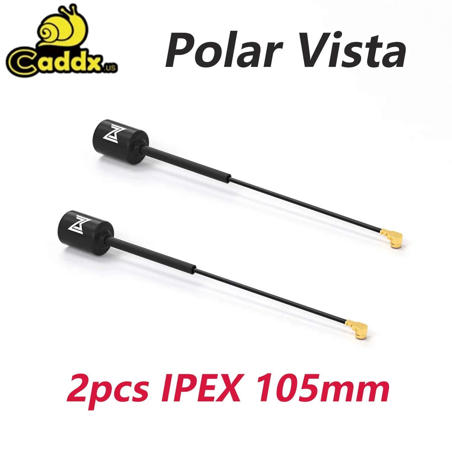 Antenne Caddx Polar Vista VTX 5.8G 105mm IPEX 2 pièces