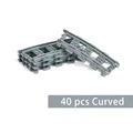 40pcs Curved