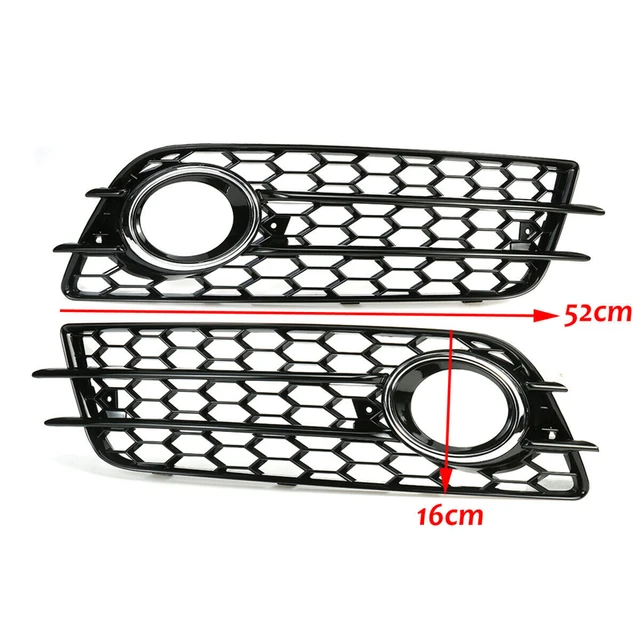 Calandre Grille Inférieure Noir Brillant Nid D'abeille Pour Audi A4 B6 8E 01-05