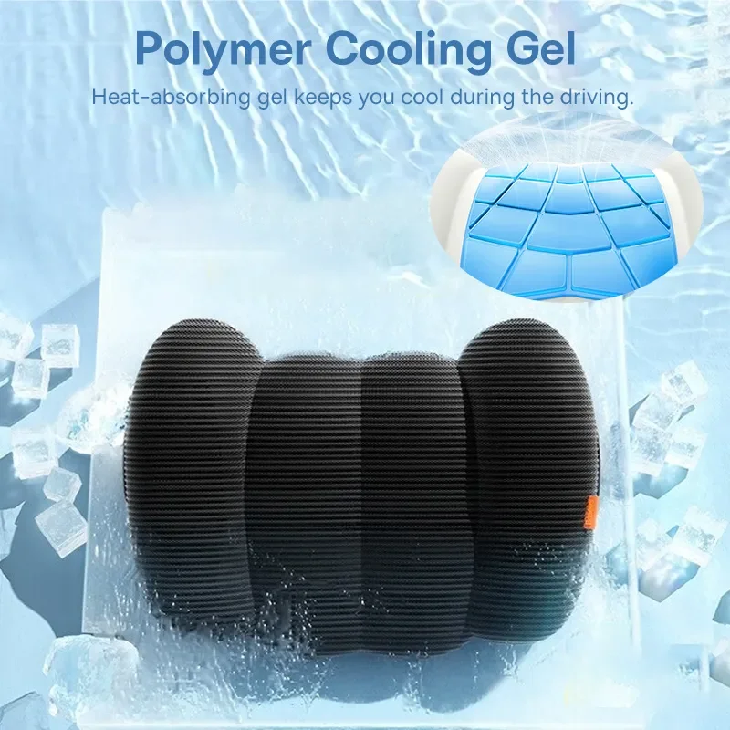 Memory Foam Car Neck Pillow and Lumbar Support for Travel