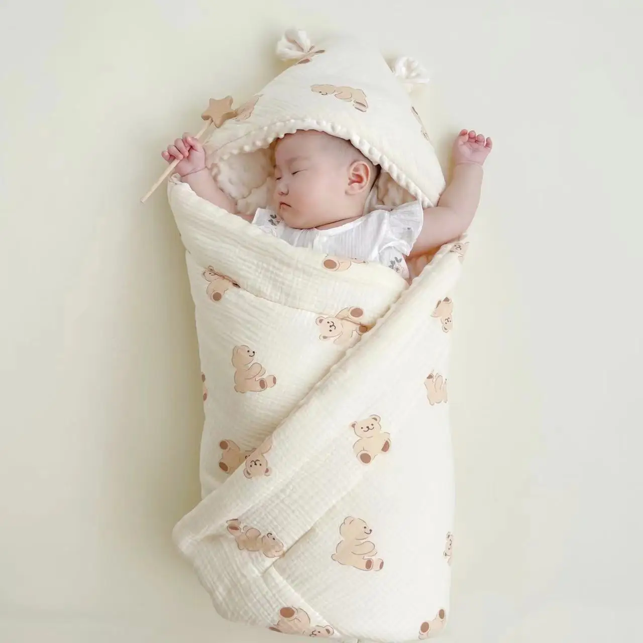 Baby Autumn and Winter Cotton Swaddling Blanket