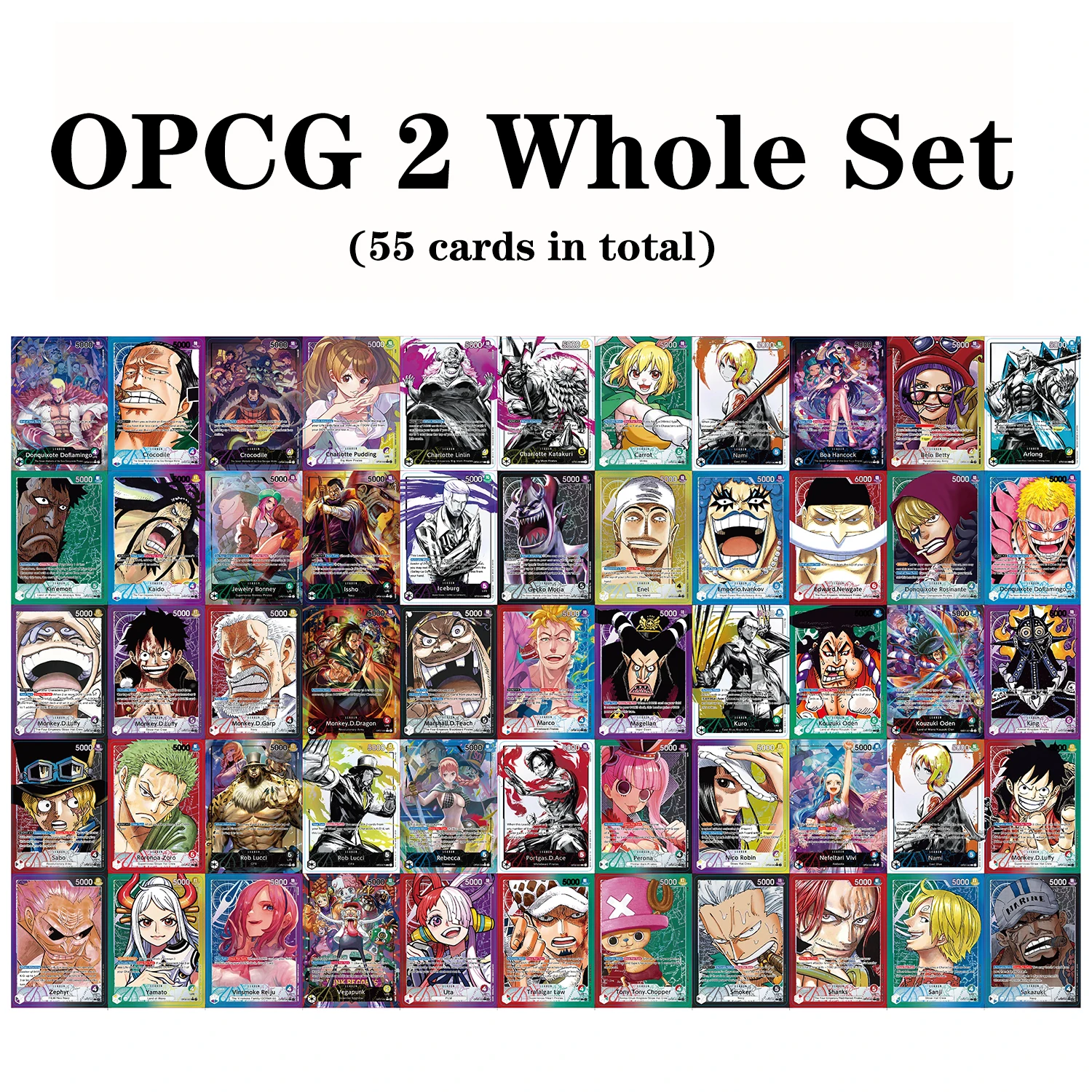 Leader OPCG Whole set (55 cards) English Proxy Trading Cards