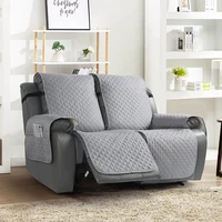 2 Seat Non-Slip Recliner Chair Cover Sofa Slipcover Reversible Pet Cover Protector Couch Cover 1