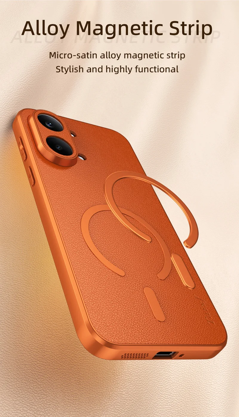 Luxuriöse Ziegenleder-Handyhülle mit Magnetring für POCO X8 Pro X8 Pro Max Redmi Turbo 5 5Max 4Pro K90/K80 Pro Max Rückseiten-Abdeckung – Detail 3