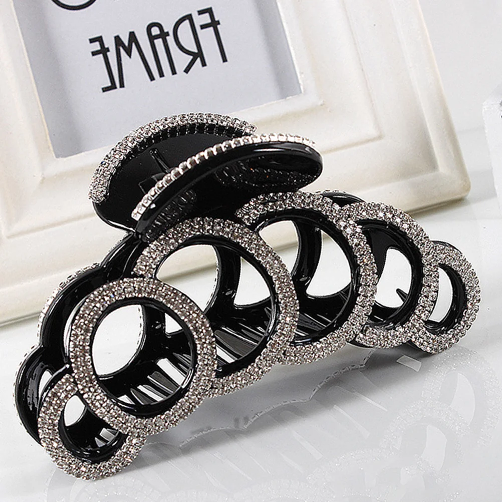 

Fashion Hair Clip Hair Crab Clamp Large Rhinestones Jaw Clips Strong Hair Claw Clips Hair Styling Accessories For Women Girl