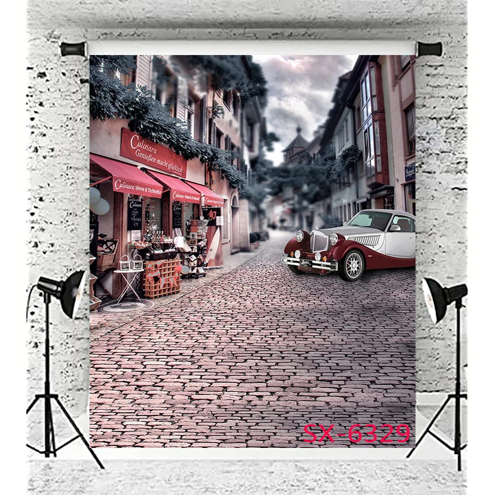 

SHUOZHIKE European Architecture Scenic Spots Street View Photography Art Cloth Background Prop YL-03