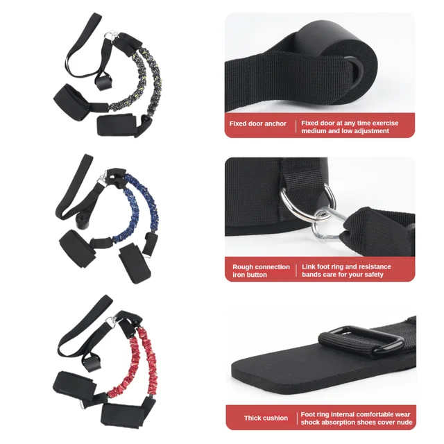 1 set Training Resistance Band Leg Hip Power Strengthen Pull Rope Belt System Cable Machine Gym Home Workout Fitness Equipment 6
