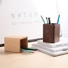 Solid wood creative pen holder black walnut desktop storage box simple Japanese study office stationery gifts 4