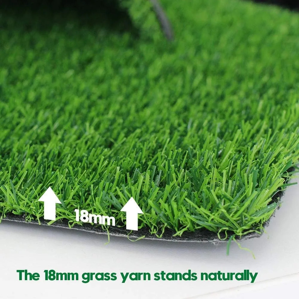 0.7inch Realistic Artificial Grass Turf Synthetic Faux Astroturf Rug 5FTX14FT for Pet Indoor Outdoor Carpet Balcony Garden Lawn